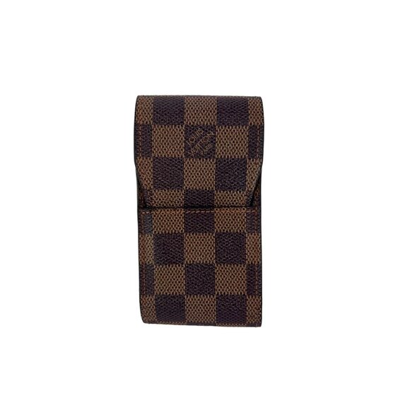 LOUIS VUITTON Damier Ebene Cigarette Card Cosmetic Case Pouch - Picture 1 of 9